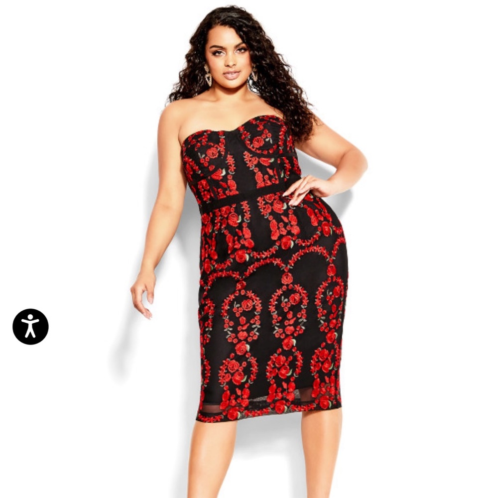 Dolce Rose Dress 24 City Chic